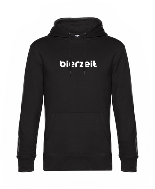 Hoodie "bierzeit" - schwarz