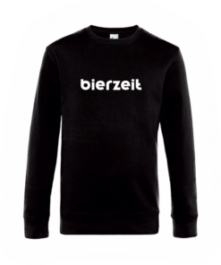 Sweatshirt "bierzeit" - schwarz