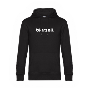 Hoodie "bierzeit" - schwarz
