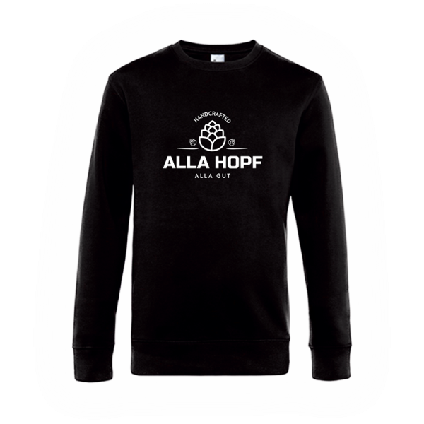 Woinemer Sweatshirt Alla Hopf schwarz – Pullover mit großem Frontprint