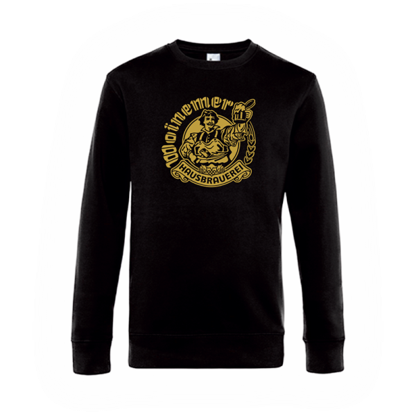 Woinemer Sweatshirt Hausbrauerei schwarz – Pullover mit großem Frontprint
