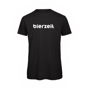 T-Shirt "bierzeit" - schwarz